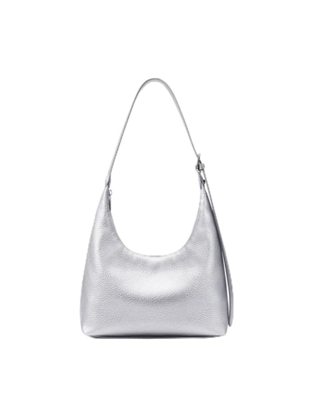 Vegan Leather Hobo Shoulder Bag Underarm Tote Zip Everyday Work Handbag